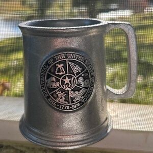 Carroll N Abrams Pewter BICENTENNIAL Collector’s Mug 1776-1976_